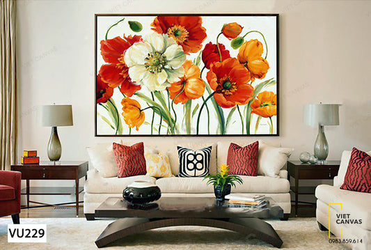 Tranh Những Đóa Hoa Nở Rộ - VU229