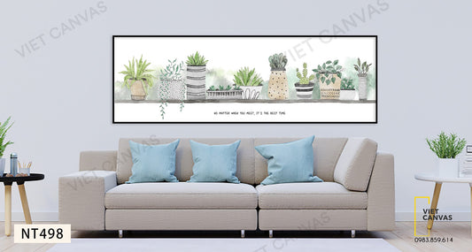 Tranh Những Chậu Cây May Mắn - NT498