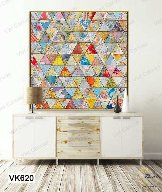 Tranh Những Mảnh Ghép Bản Đồ - VK620