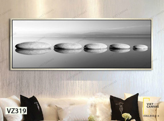 Tranh Những Viên Đá Trắng - VZ319