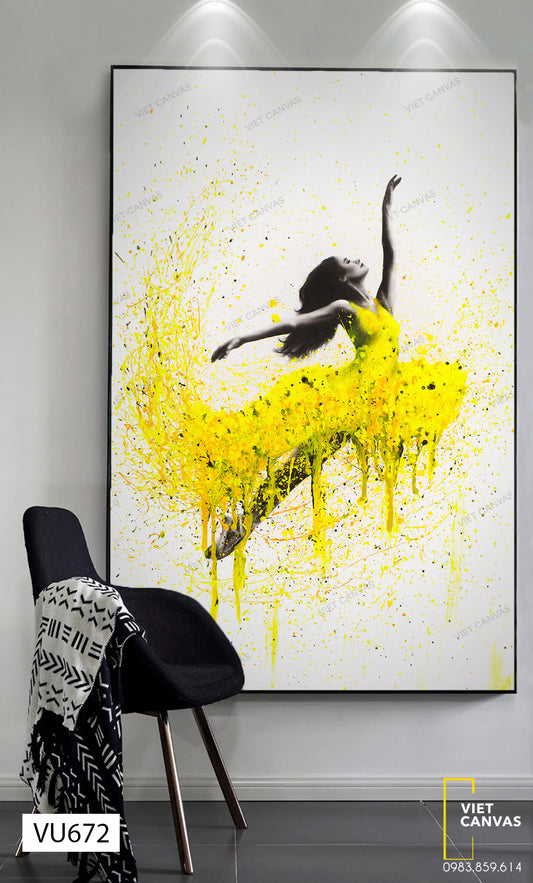 Tranh Nữ Vũ Công Ballet - VU672