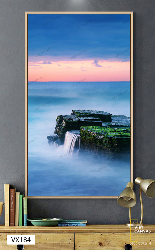 Tranh Nước Chảy Trên Tảng Đá - VX184