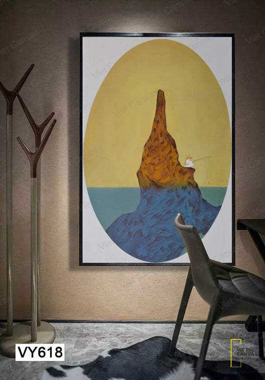 Tranh Ông Lão Đánh Cá - VY618