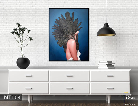 Tranh Phát Họa Cô Gái Ấn Tượng - NT104