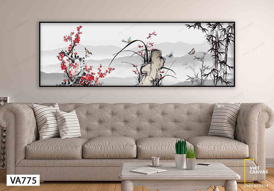 Tranh Phong Cảnh Cây Hoa Hữu Tình - VA775
