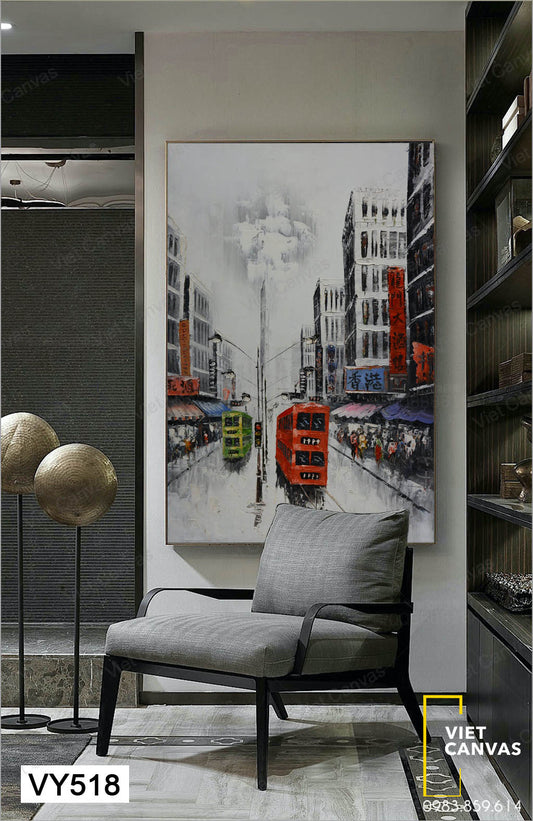 Tranh Phong Cảnh Thành Phố Hồng Kông - VY518