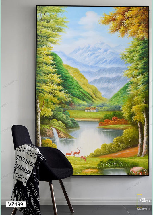 Tranh Phong Cảnh Thiên Nhiên Hữu Tình - VZ499