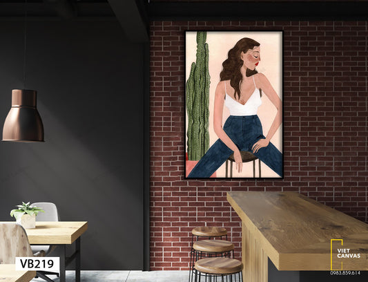 Tranh Quý Cô Xinh Đẹp - VB219