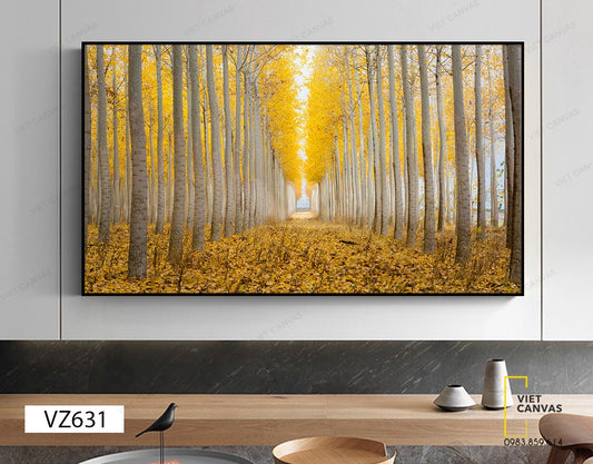 Tranh Rừng Cây Lá Vàng - VZ631