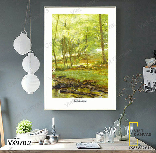 Tranh Rừng Cây Xanh Mát - VX970.2