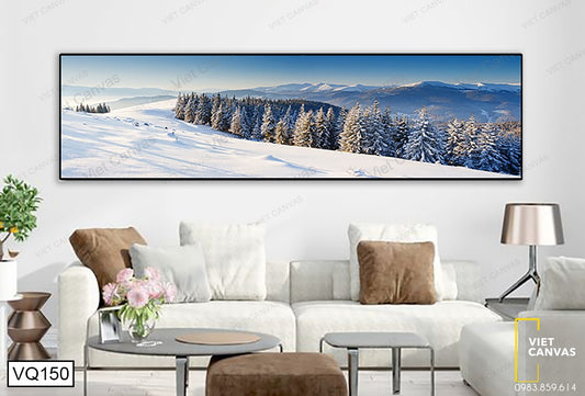 Tranh Rừng Thông Phủ Tuyết - VQ150