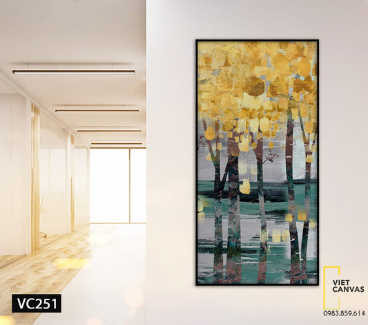 Tranh Rừng Thu Soi Bóng - VC251