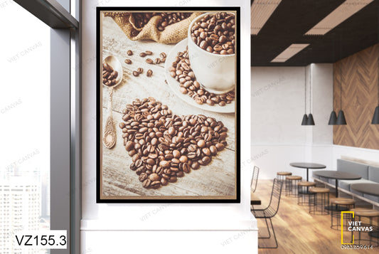 Tranh Sắc Nâu Hạt Cà Phê - VZ155.3