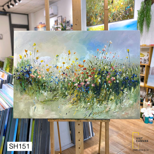 Tranh Acrylic Cánh Đồng Hoa - SH151