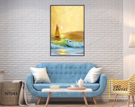 Tranh Sóng Vỗ Rì Rào - NT643