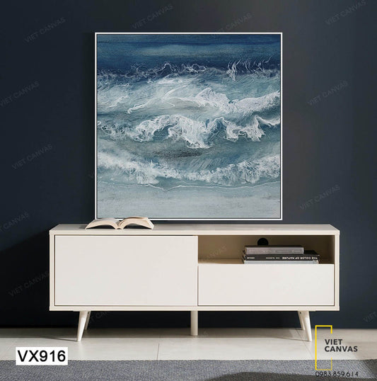 Tranh Sóng Vỗ Vào Bờ - VX916