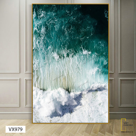 Tranh Sóng Vỗ Bên Bờ - VX993.1
