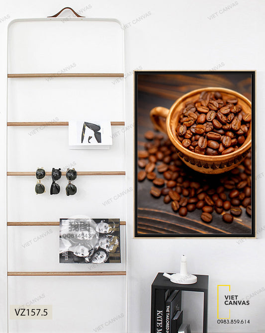 Tranh Tách Cà Phê Hạt - VZ157.5