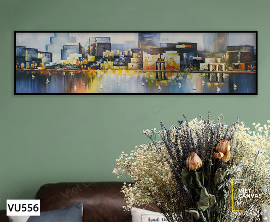 Tranh Thành Phố Và Cây Cầu - VU556