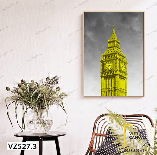 Tranh Tháp Đồng Hồ Big Ben Luân Đôn - VZ527.3