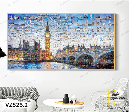 Tranh Tháp Đồng Hồ Luân Đôn - VZ526.2