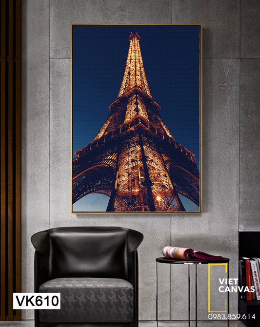 Tranh Tháp Paris Đẹp Lung Linh - VK610