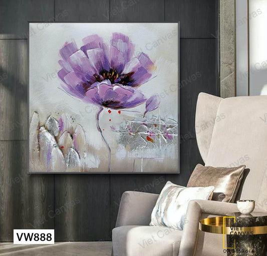 Tranh Bông Hoa Tím - VW888