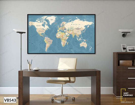 Tranh The Bản Đồ - VB543
