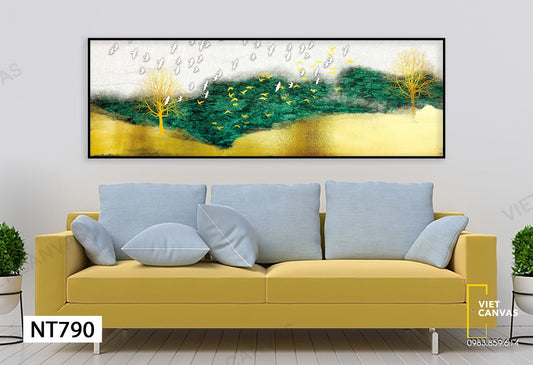 Tranh Đàn Chim Bay Trong Rừng - NT790