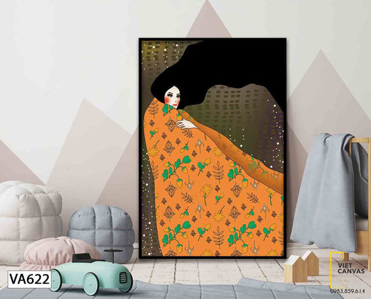 Tranh Thiếu Nữ Với Gò Má Đỏ - VA622