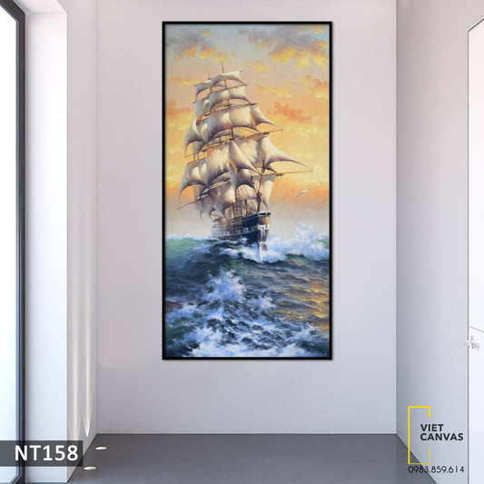 Tranh Thuyền Buồm Trên Biển - NT158