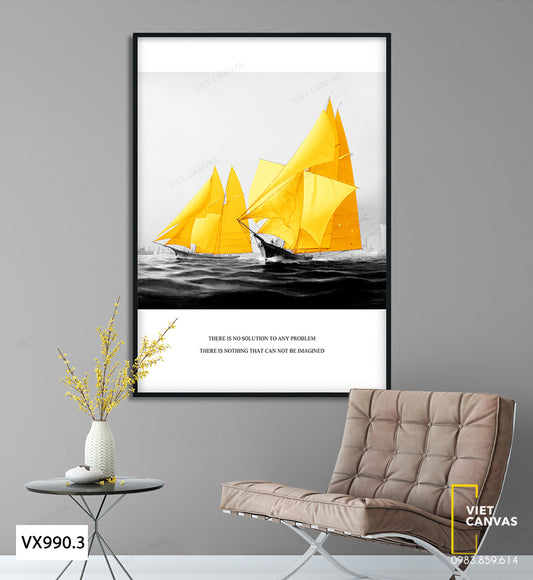 Tranh Thuyền Buồm Và Biển Khơi - VX990.3