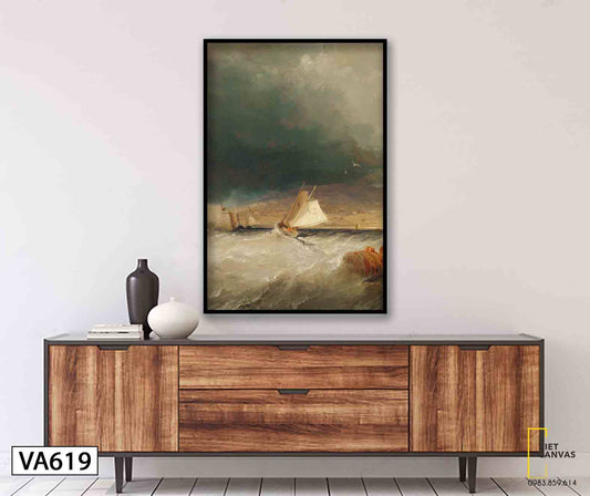 Tranh Thuyền Buồm Và Biển Khơi - VA619
