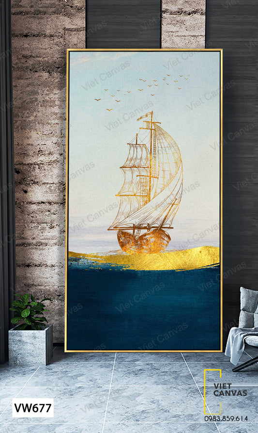 Tranh Chiếc Thuyền Buồm - VW677
