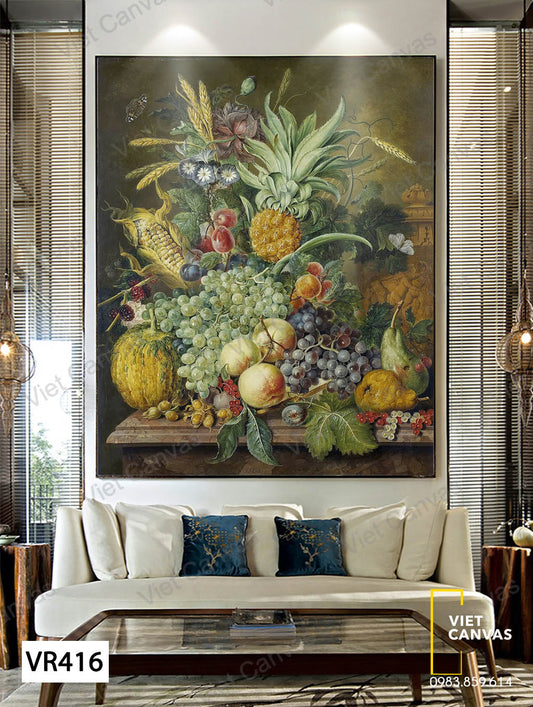 Tranh Mâm Hoa Quả - VR416