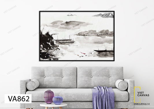 Tranh Con Đò Xưa - VA862