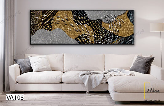 Tranh Trừu Tượng Đàn Cá - VA108