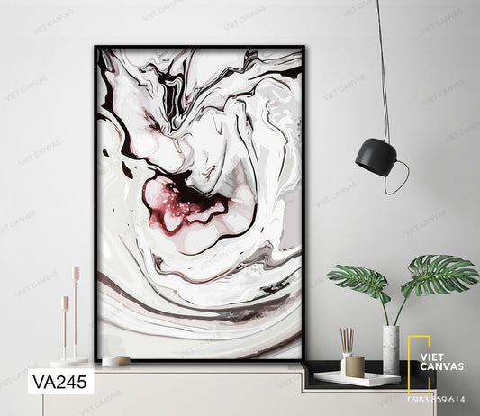 Tranh Trừu Tượng Trắng Đen - VA245