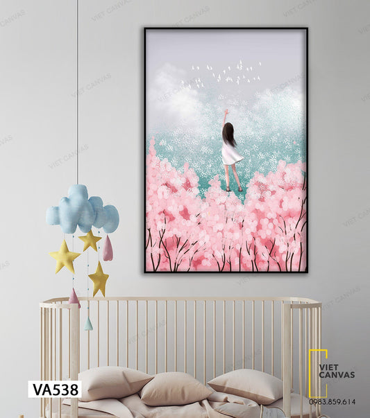 Tranh Tuổi Thơ Màu Hồng - VA538