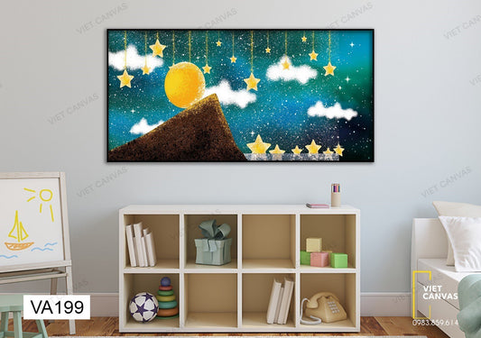 Tranh Hoạt Hình Ngôi Sao Và Mây - VA199