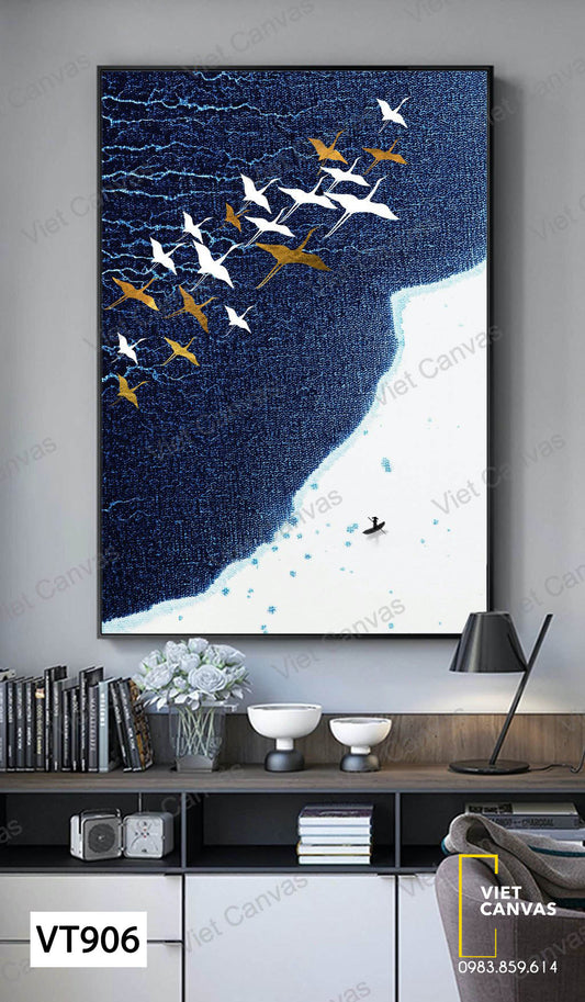 Tranh Đàn Cỏ Và Biển - VT906