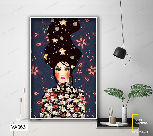 Tranh Cô Gái Kiêu Sa - VA063