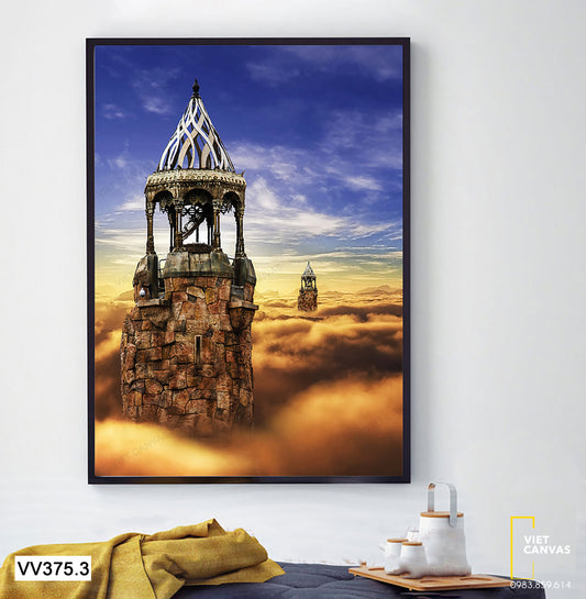 Tranh Những Tòa Tháp Và Bầu Trời - VV375.3