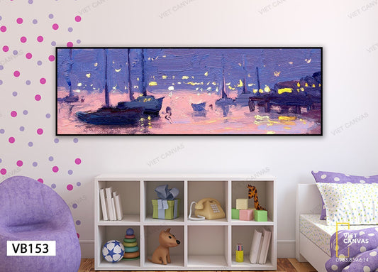 Tranh Bến Thuyền Thơ Mộng - VB153