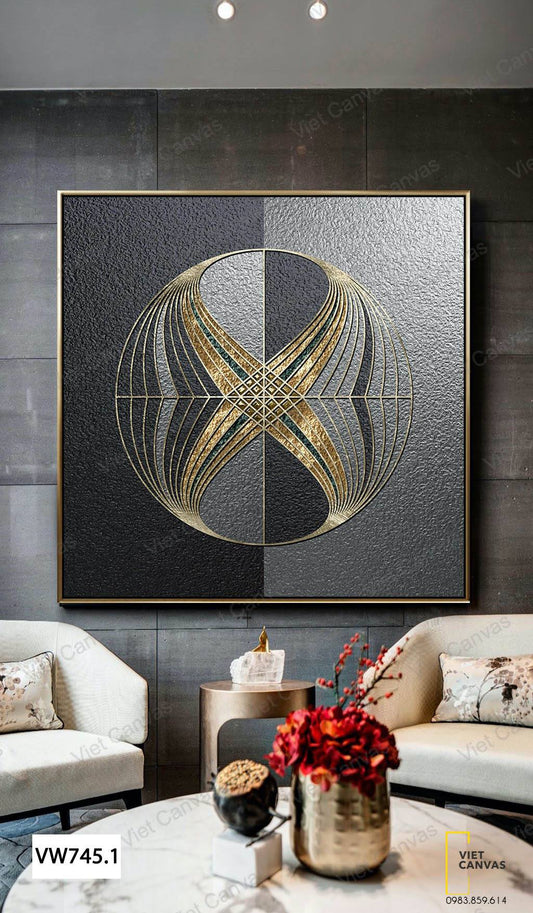 Tranh Vòng Tròn Ấn Tượng - VW745.1