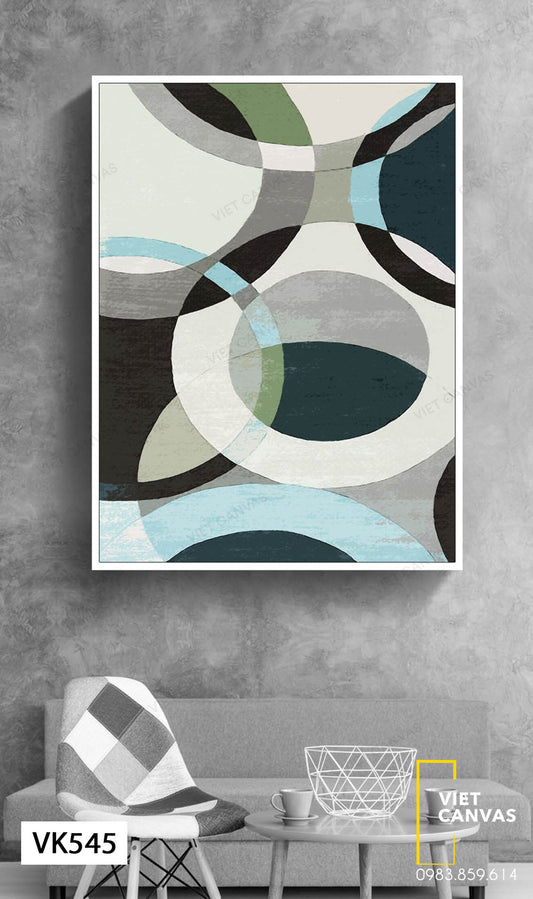 Tranh Vòng Tròn Xen Kẽ - VK545