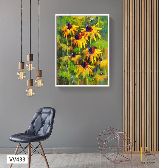 Tranh Vườn Hoa Hướng Dương - VV433