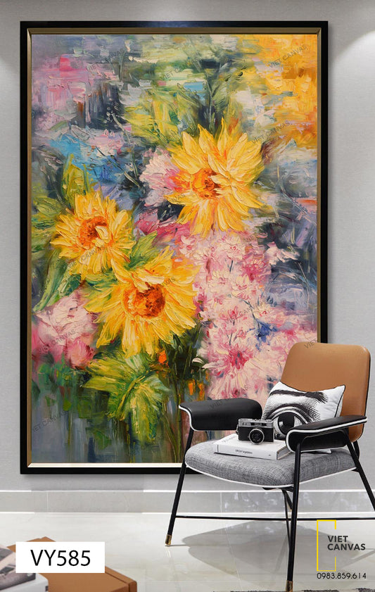 Tranh Vườn Hoa Hướng Dương - VY585