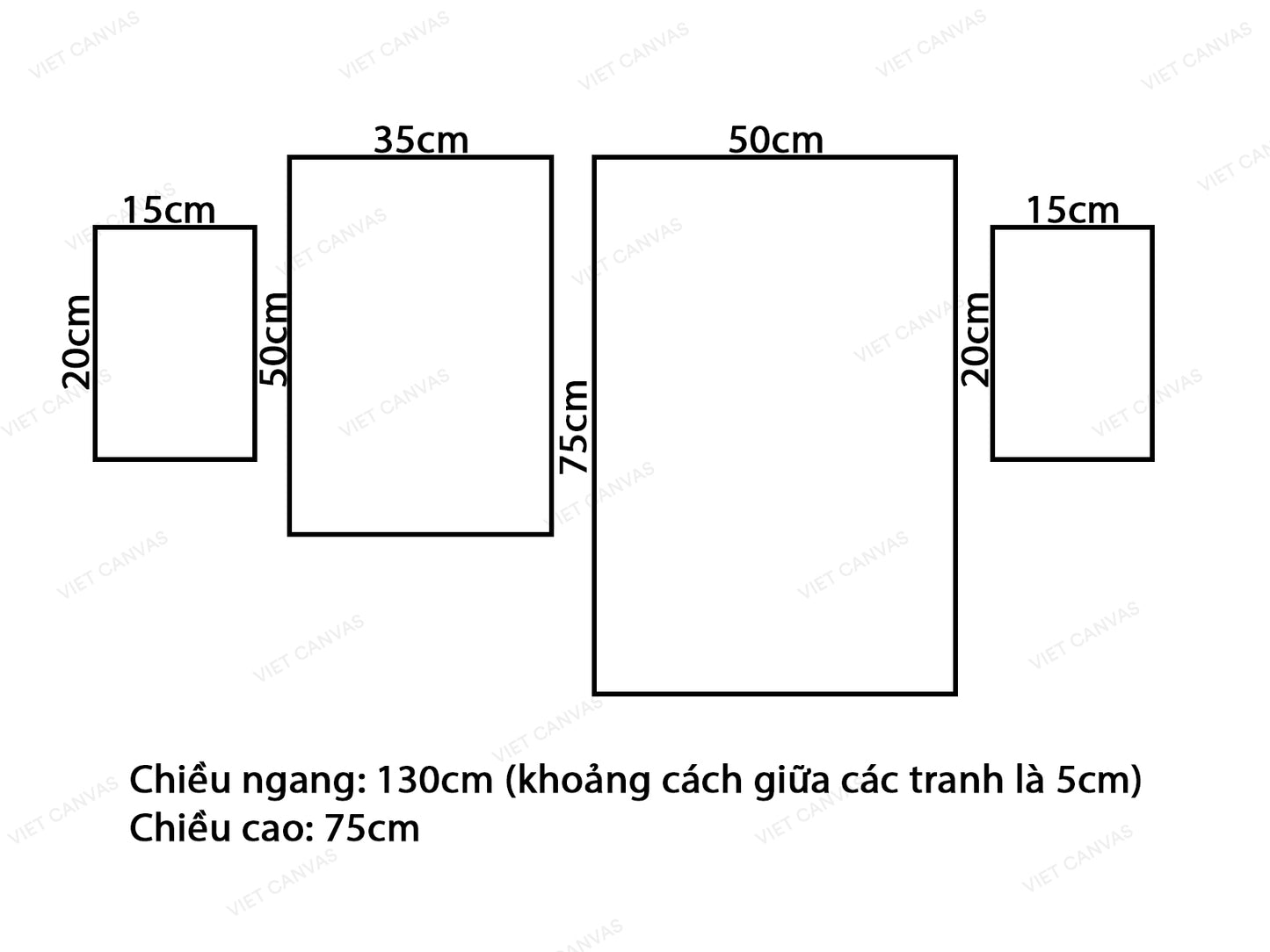 Bộ 4 Tranh Biển Và Quotes - VV299.1