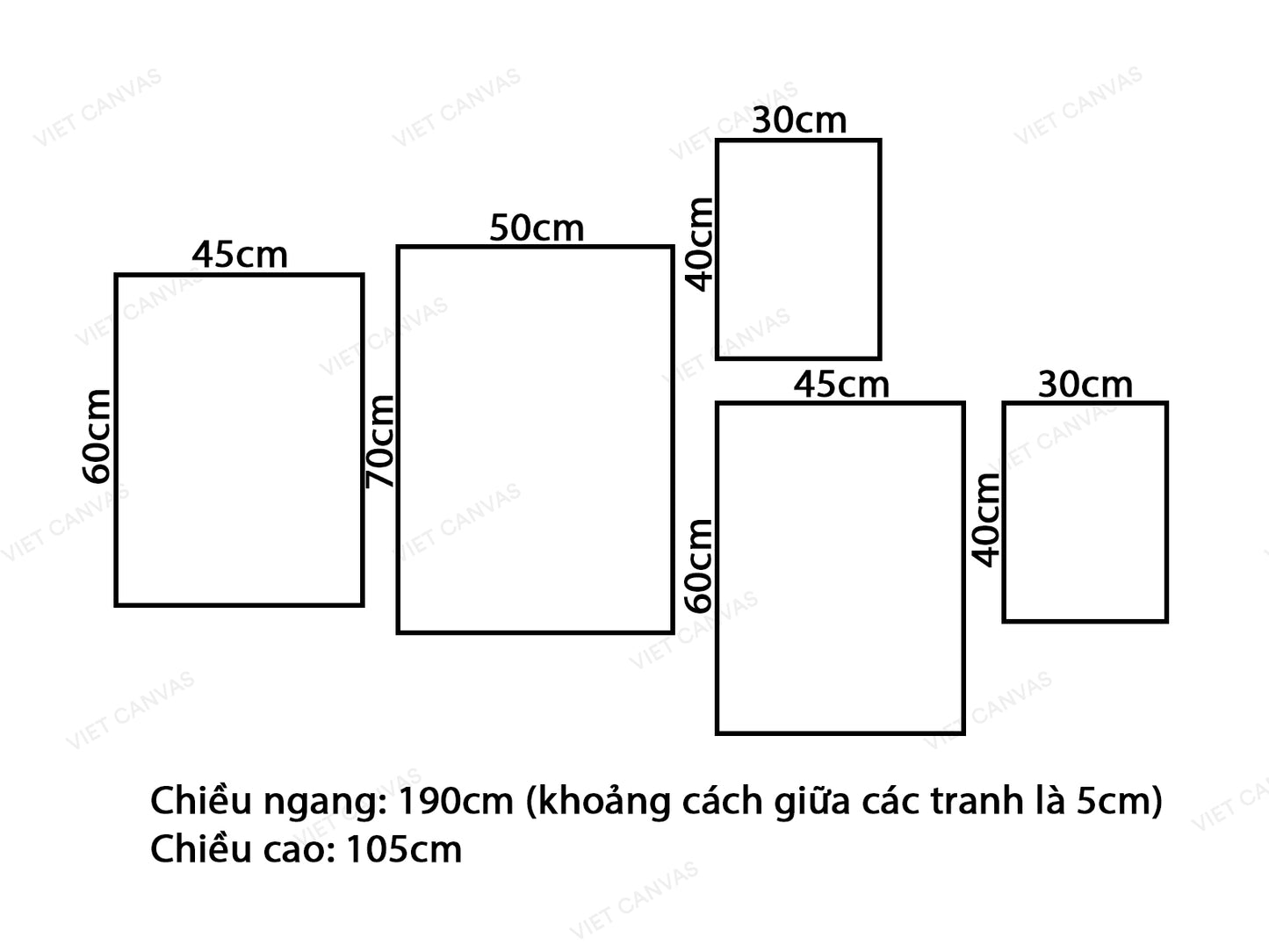 Bộ 5 Tranh Quotes Và Chiếc Lá - VK656